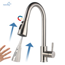 Aquacúbica 304 Manguera flexible de agua fría de acero inoxidable para grifo de cocina con pico de extracción magnética